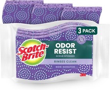 Scrub Dots Non-Scratch Scrub Sponge, Rinses Clean, for Washing Dishes and