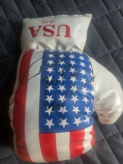 Tommy Morrison The Duke Signed U.S.A Boxing Glove