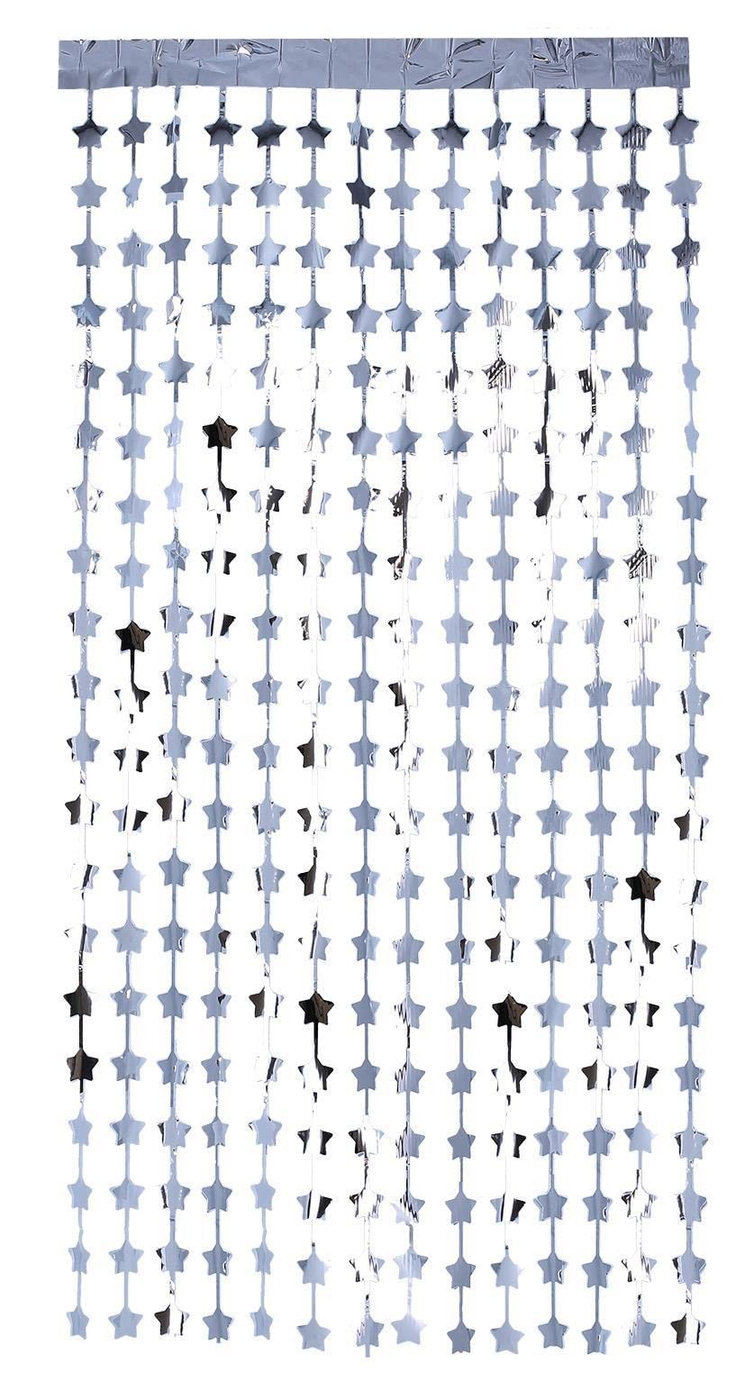 Smiffys 99700 Занавес из фольги с серебряной звездой Унисекс для взрослых Один размер 1990₽