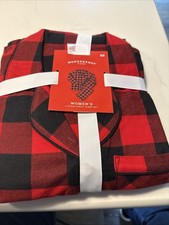 WONDERSHOP WOMEN'S 2 PIECE RED BUFFALO CHECK FAMILY SLEEP SET SIZE XS NEW