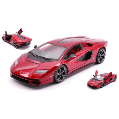 LAMBORGHINI COUNTACH 2023 RED 1:24 Burago Auto Stradali -D- Neues Modell
