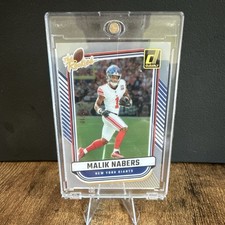 2024 Panini Clearly Donruss Rated Rookie Malik Nabers Gold /10 New York Giants