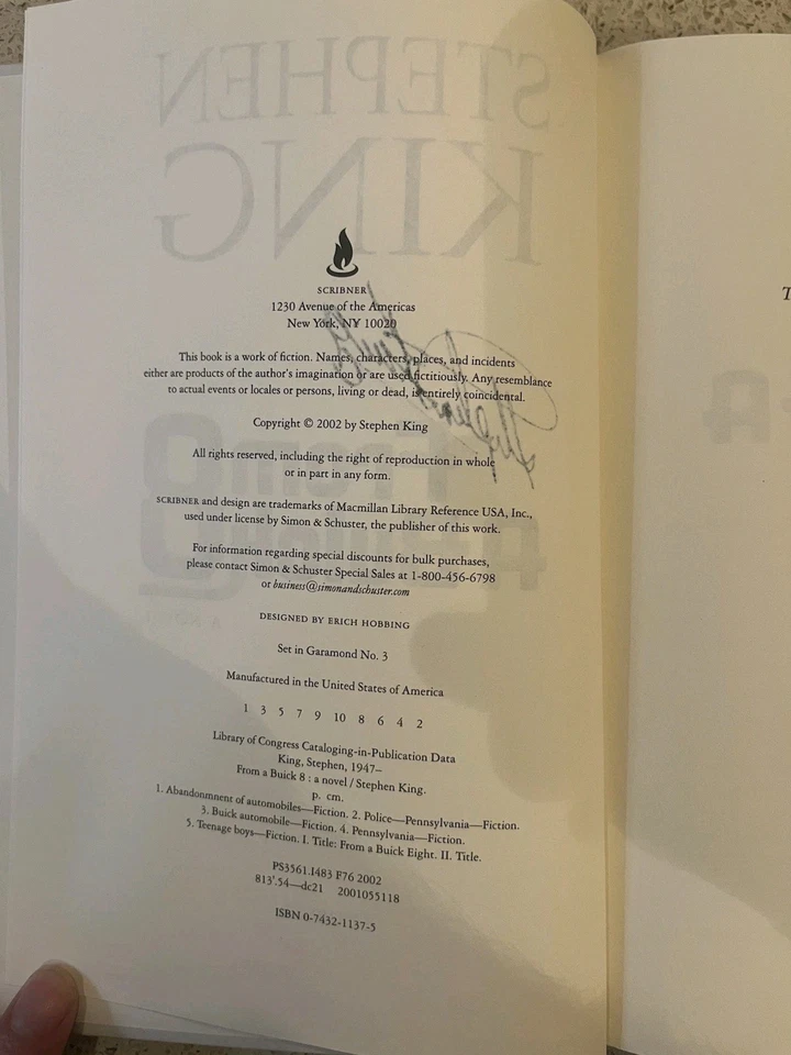 Signed - Stephen King Novel 'From A Buick 8, (1st Edition Hardback with Jacket) - Image 3 of 4