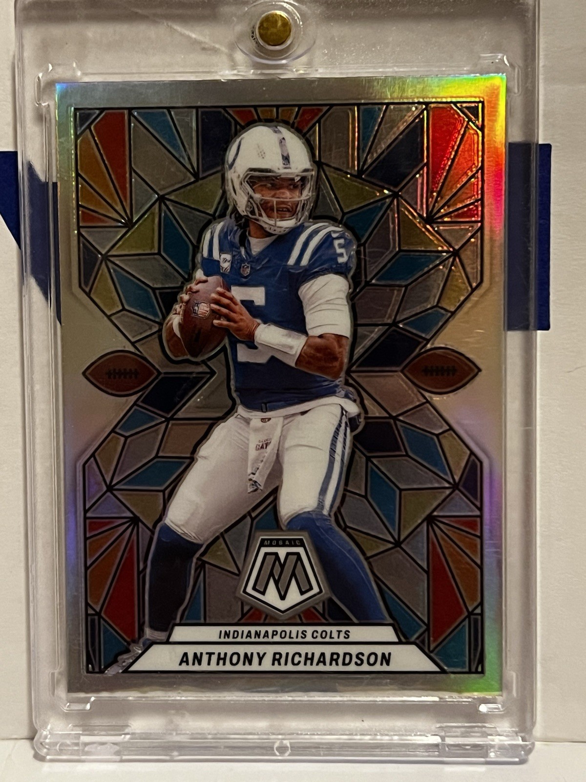 2024 Panini Mosaic Anthony Richardson Stained Glass Prizm Case Hit #SG-9 Colts
