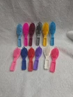 Barbie Doll Vintage Shell Hair Brush 1990's Assorted Colors Brushes 12-piece