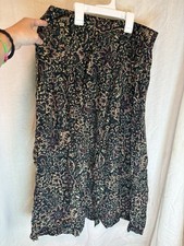 Vintage Sag Harbor Floral Skirt Women s Medium Paisley Flowy Boho Whimsygoth
