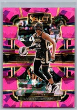 2024 Panini Select WNBA AALIYAH EDWARDS Pink Ice Prizm Rookie RC #36 Mystics Sun