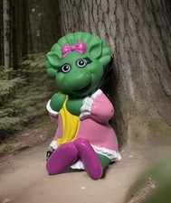 Vintage Baby Bop Rubber Squeaker Toy 1993 Playskool Dinosaur