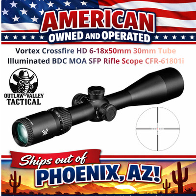 Vortex Crossfire HD 6-18x50mm 30mm Tube Illuminated BDC SFP RifleScope CFR61801i