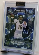 3/3 Wild Card 5 Card Draw Peyton Manning #5CDCT-PM 3/ Holographic Football Card