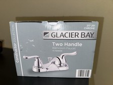 Glacier Bay Constructor 4" Centerset Two Handle Chrome Bathroom Faucet 217 251
