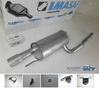 Imasaf Auspuff Endtopf für VW T4 Syncro 2.5 BJ 96-03 Bus/Multivan/Caravel/Kasten