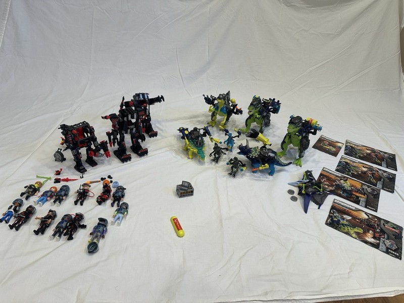 Playmobil Dinorise Lot-Spinosaurus, T-Rex battle, Pteranodon Drone Strike,tricer