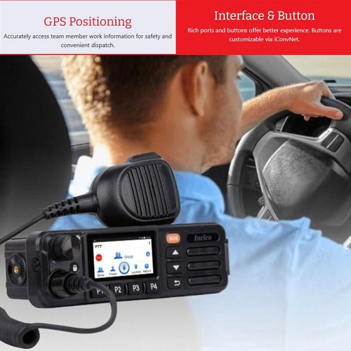Inrico TM-7 Plus 4G Android Coche Móvil Ham MINI Radio PTT Walkie Talkie Doble SIM - Imagen 5 de 21