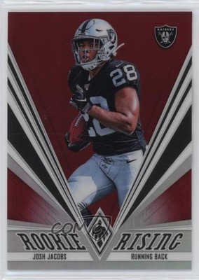 2019 Panini Phoenix Rookie Rising Red 200/299 Josh Jacobs #4 RC 4f5