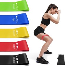 Resistance Bands Set for Men and , Pack of 5 Different Levels Elastic Band fo...