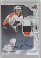 2019-20 Engrained Rookies Ebony Premium Material 56/65 Morgan Frost #75 Auto dy8