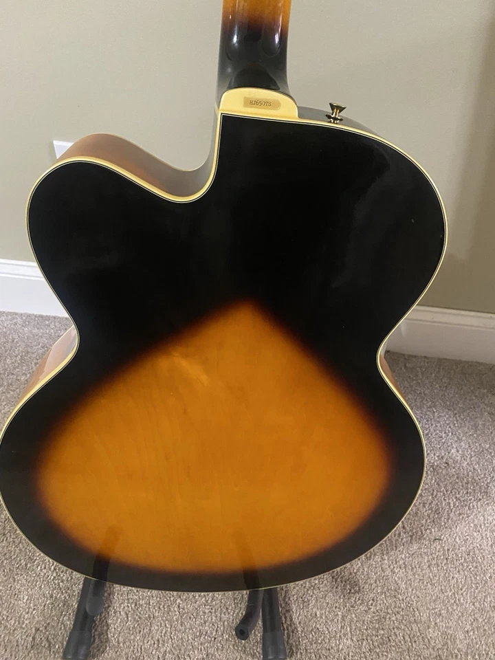 Guitarra eléctrica Samick cuerpo hueco. Estuche rígido acolchado Premium Reunion Blues. Foto 4 de 4