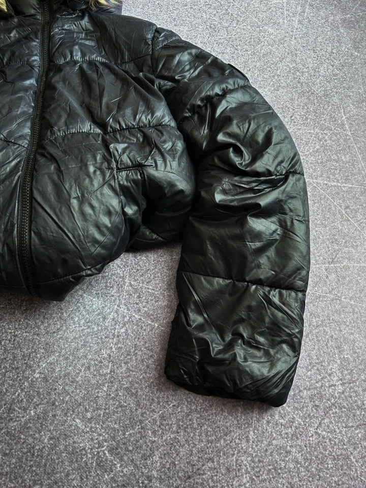 CHAQUETA BOMBER MOHAIR ESTILO JAPONÉS IF SIX WAS NINE DE COLECCIÓN CON CAPUCHA DE PIEL AÑOS 90 Y2K Foto 4 de 4