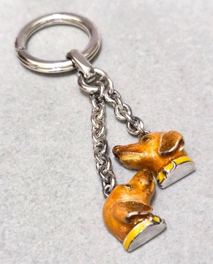 Auténtico llavero para perro Ginza Wakō SATURNO SV925 Foto 3 de 4