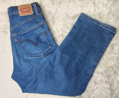 Levi's Women's Ribcage Straight Ankle Denim Jeans 29x27 (29x26 Actual) Med Wash