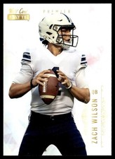 2021 Wild Card Matte White Zach Wilson Rookie BYU Cougars #MBC-5. rookie card picture
