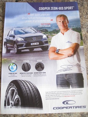 COOPER ZEON 4XS SPORT DAVID COULTHARD TIRE SAFETY AMBASSADOR ADVERT A4 FILE 51