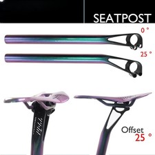  Reggisella in fibra di carbonio per mountain bike da strada 0°/25° 27,2-31,6 mm tubo sedile cavo