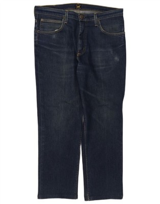 Lee Mens Straight Jeans W36 L27 Blue BA23