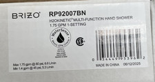 Brizo RP92007BN 1.75 GPM Multi-Function Hand ...