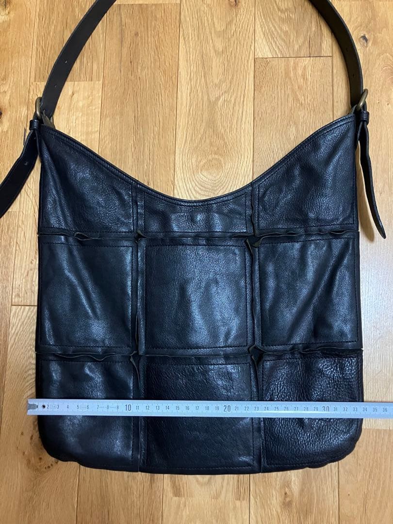 IL BISONTE Rare Patchwork Leather Shoulder Bag 2W… - image 11