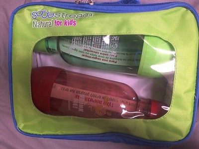 SODASTREAM 2 CARBONATING BOTTLES 1/2 LITER WITH CARRY BAG