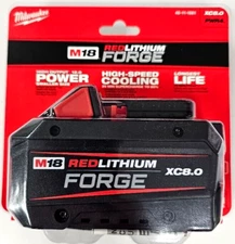 NEW N PACK Milwaukee Genuine M18 Forge 48-11-1881 8.0 AH Battery 18V Red Lithium