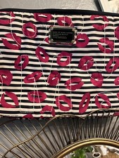Marc by Marc Jacobs Laptop Sleeve Black White Pink Lips for 11" Laptops