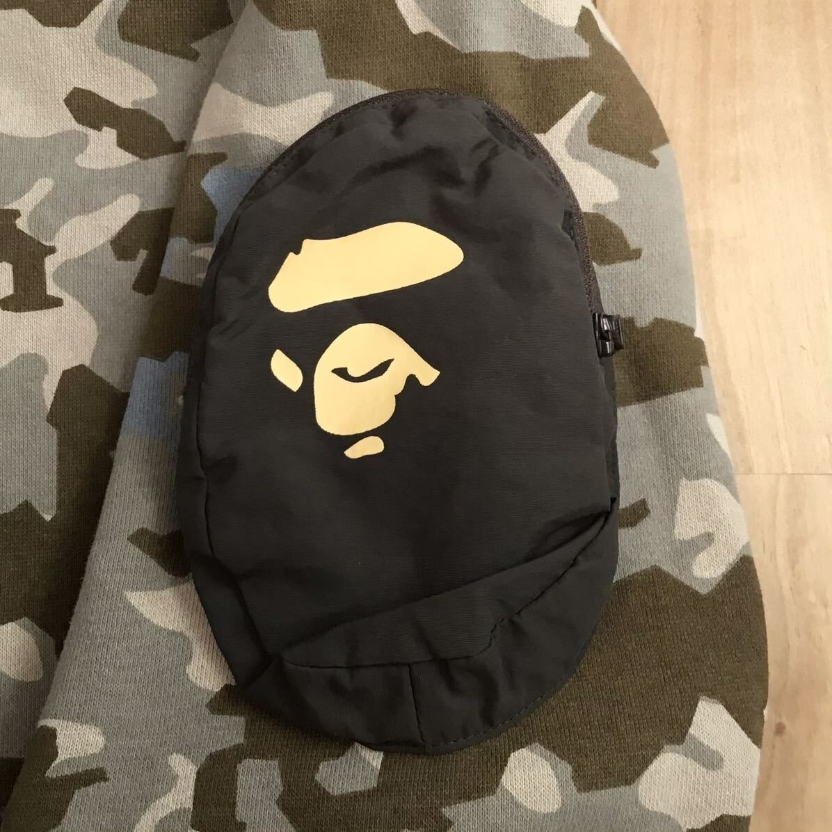 BAPE SAND CAMO MILITARY RELAXED FIT FULL ZIP MASK HOODIE A BAPE SAND CAMO MILITARY RELAXED FIT FULL ZIP MASK HOODIE A