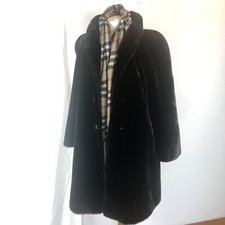 Vintage Piermont Manteau Femme Faux Fourrure Marron 40