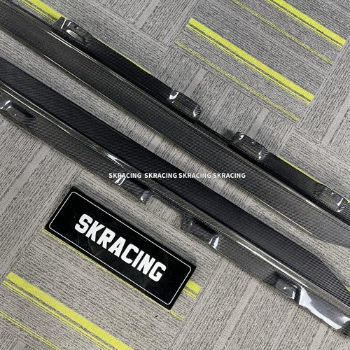 Real Carbon Fiber SideSkirts Side Step Lip Fits Mercedes Benz GT GTS 2016-2017 - Picture 4 of 21