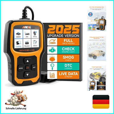 ANCEL Enhanced Auto Diagnosegerät, OBDII/EOBD Diagnose Fehlerspeicher Auslese...