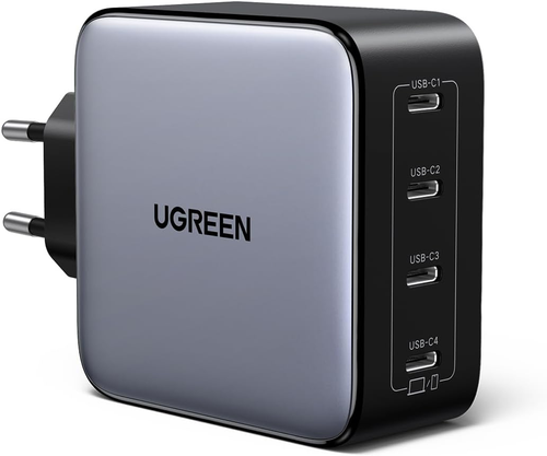UGREEN Nexode Caricatore 100W USB C Con 4 Porte USB-C, Alimentatore Gan Multiplo - Zdjęcie 11 z 12