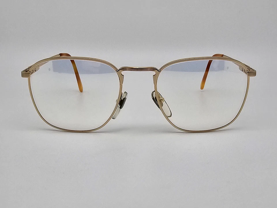 Gafas de sol Fendi F13 Col 261 marco dorado flash lentes espejadas doradas con bisagra flexible 52 mm Foto 2 de 4