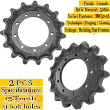 2pcs Rear Drive Sprocket fit Kubota SVL75C SVL75-2 SVL75 SVL75-2C SVL65-2