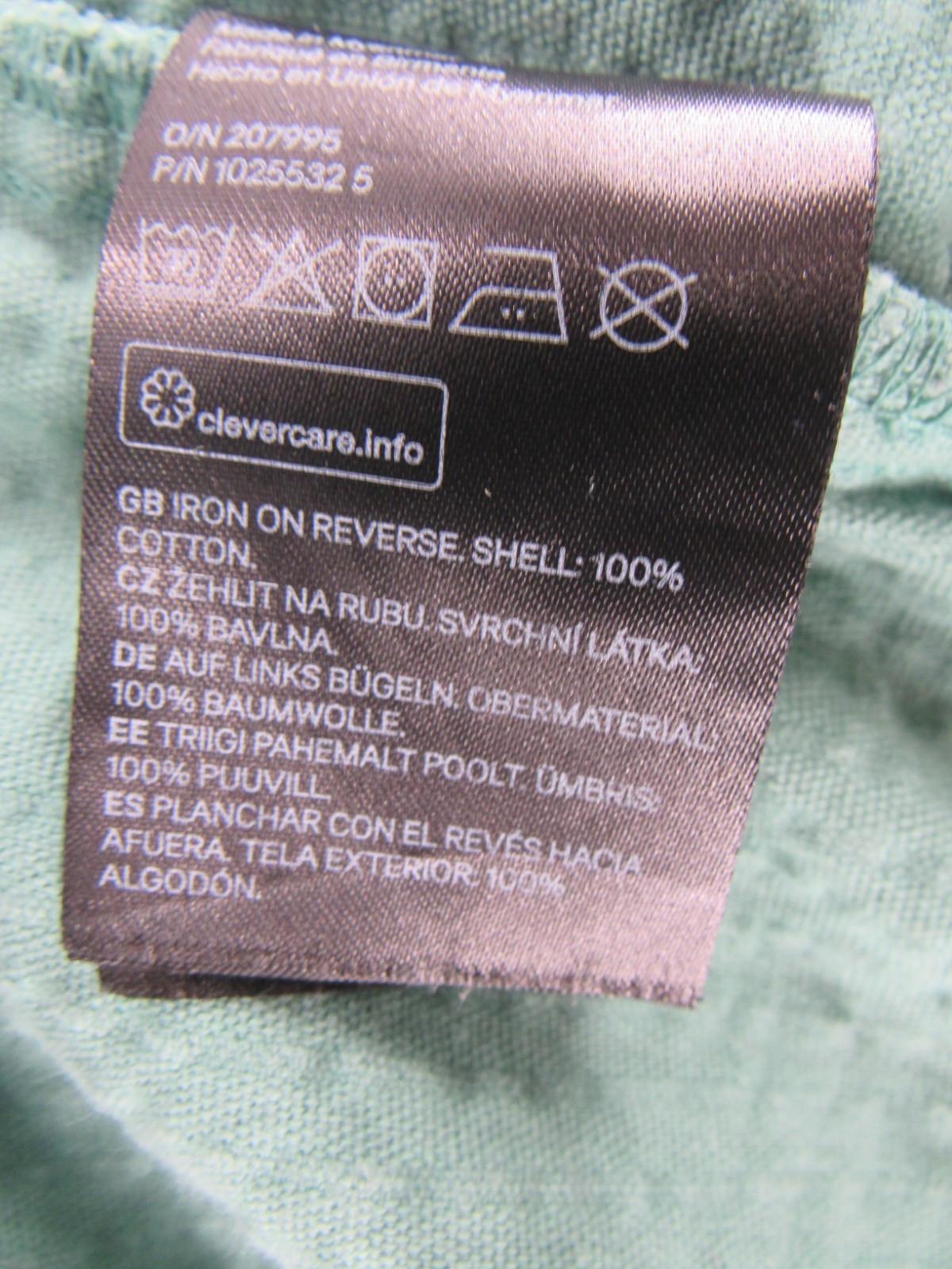 H&M Divided Women's Teal Green Corduroy Button Down Oversized Shirt Size Medium