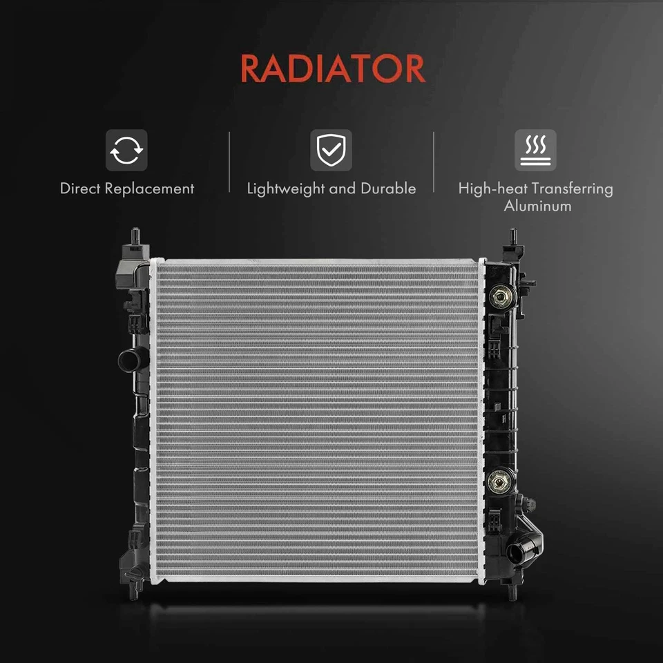 Комплект радиатора и кондиционера конденсатора и вентилятора охлаждения для Chevrolet Spark 2013-2015 1,2 л - Изображение 2 из 4