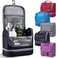 Large Waterproof Hanging Toiletry Cosmetic Organizer  Travel Bag for Men Women