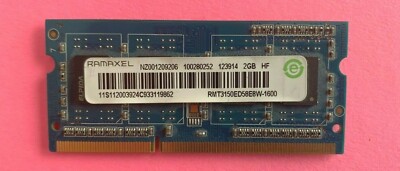  Ramaxel 2GB COMPUTER RAM Memory RMT3150ED58E8W-1600