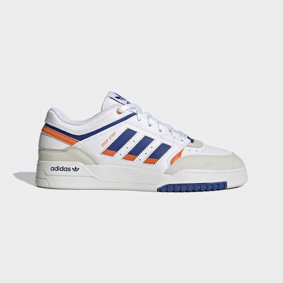 New Adidas Drop Step Low Shoes Sneakers - Whtie / Royal Blue / Orange  (HP2230) | eBay