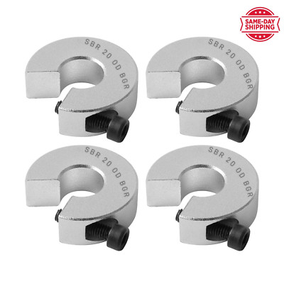 BGR 4Pcs Shaft Collar Set SBR20 OD Linear Rail Stop Collars Aluminum Alloy Shaft