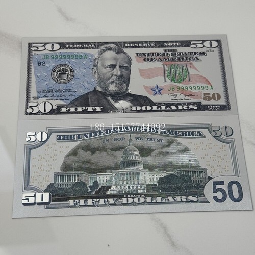 Unique 7pcs US Dollar USA Silver President Bill Banknotes Set 1 2 5 10 20 50 100 - Picture 3 of 8