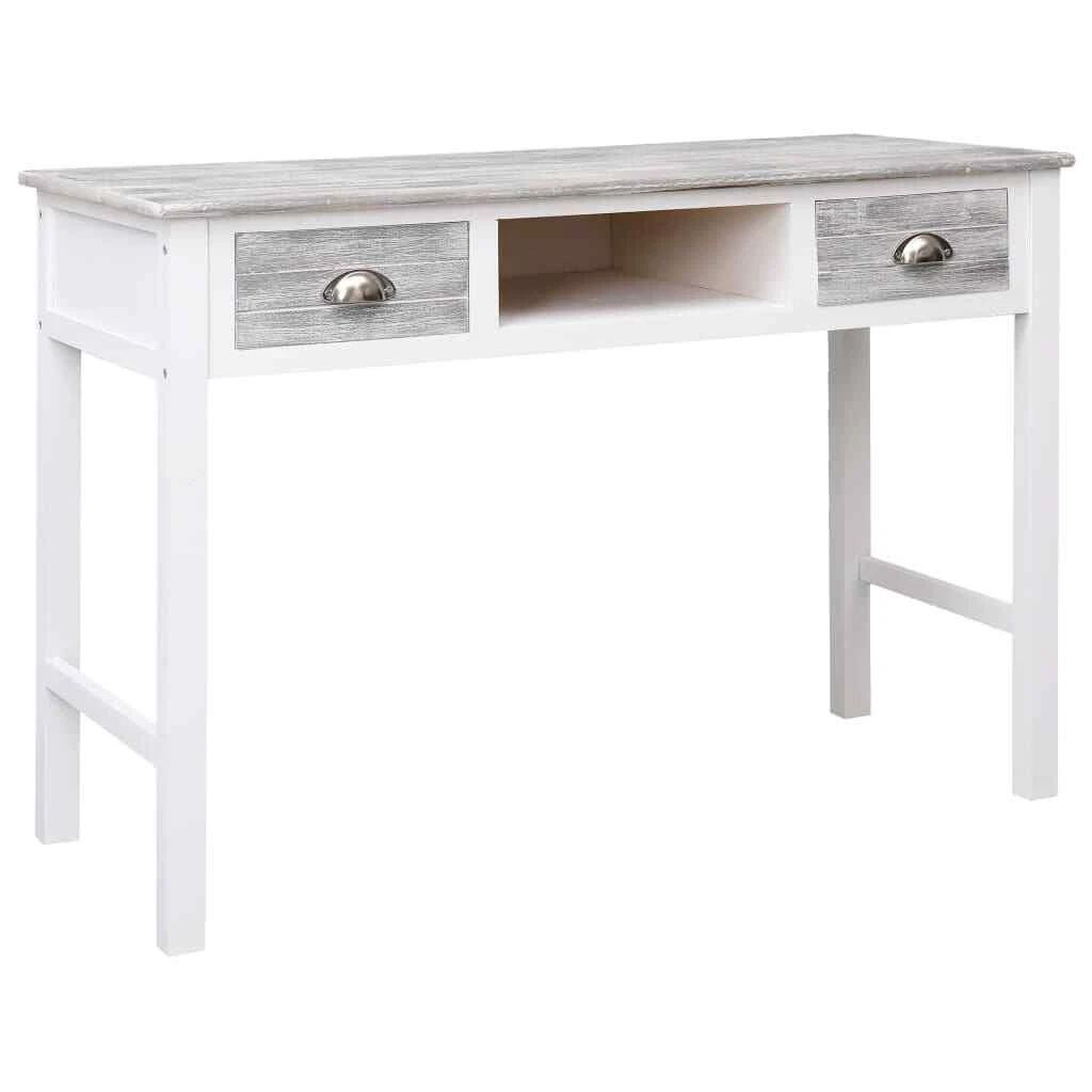 Grey wood writing desk online