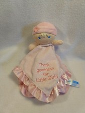 Kids Preferred Pink Doll Girl Security Blanket Thank Goodness for Little Girls